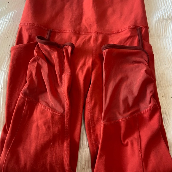 Red-orange pants, size x small - Picture 2 of 4